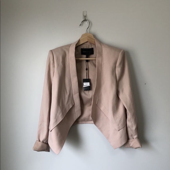 BCBG Lloyd Asymmetrical Open Front Blazer NWT Sz S - Picture 2 of 10